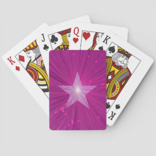 Jeu De Cartes Rose Star jouant aux cartes