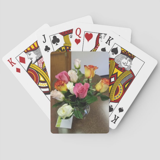 Jeu De Cartes Roses (dos)