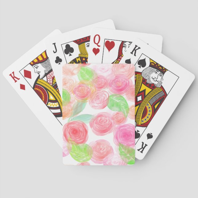 Jeu De Cartes Roses aériens (dos)