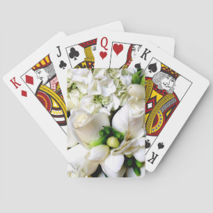Jeu De Cartes Roses blanches_