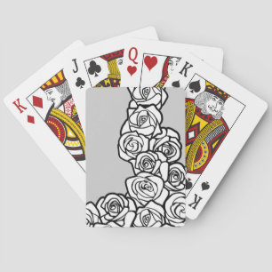 Jeu De Cartes Roses blanches Vintages