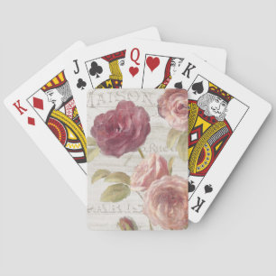 Jeu De Cartes Roses de Français de rose en pastel