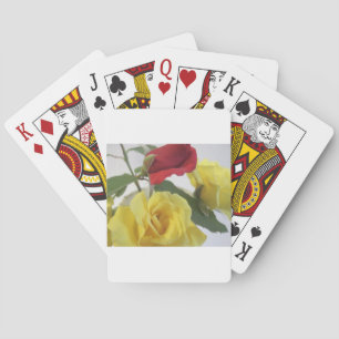 Jeu De Cartes Roses jaunes et rouges
