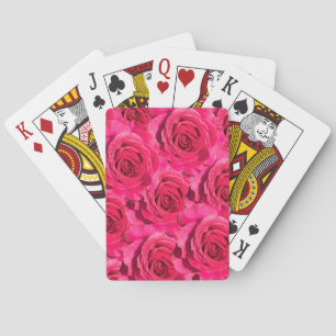 Jeu De Cartes Roses rouges motif floral