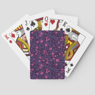 Jeu De Cartes Roses sauvages en rose et violet