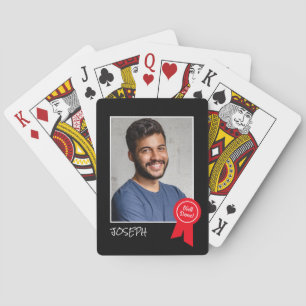 Jeu De Cartes Rosetta rouge bien faite, photo personnalisée