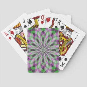 Jeu De Cartes Rosettes de Noël en violet, vert et noir
