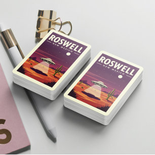 Jeu De Cartes Roswell Nouveau-Mexique vintage
