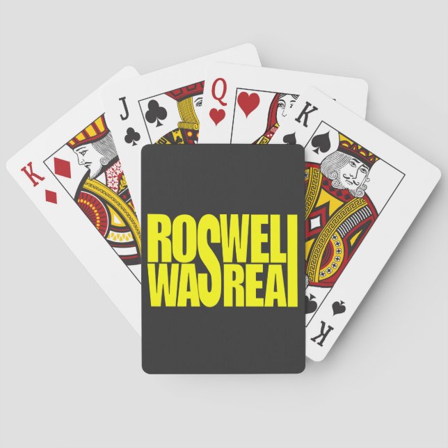 Jeu De Cartes Roswell UFO crash réel (dos)