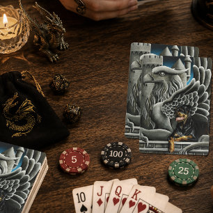 Jeu De Cartes Rottweiler Gargouille de Château Fantastique Sombr