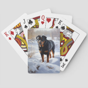 Jeu De Cartes Rottweiler Qu'il neige Noël