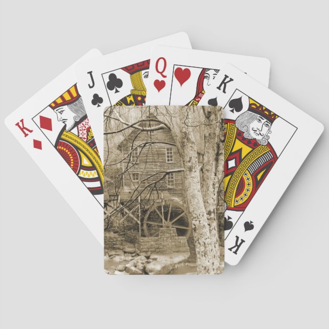 Jeu De Cartes Roue vintage (dos)