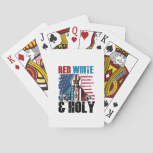 Jeu De Cartes Rouge Blanc et Saint Pape Léon XIV, 4 juillet
