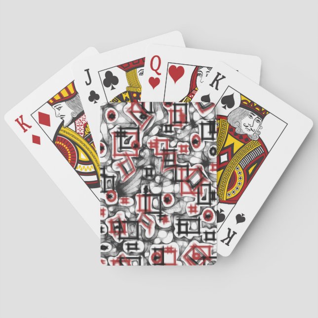 Jeu De Cartes Rouge, Blanc & Joué partout (dos)