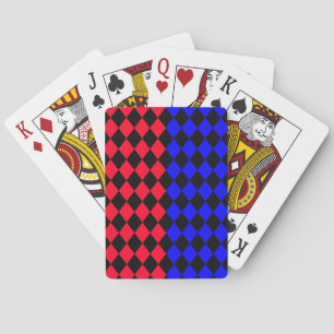 Jeu De Cartes  Rouge et bleue punk Legging