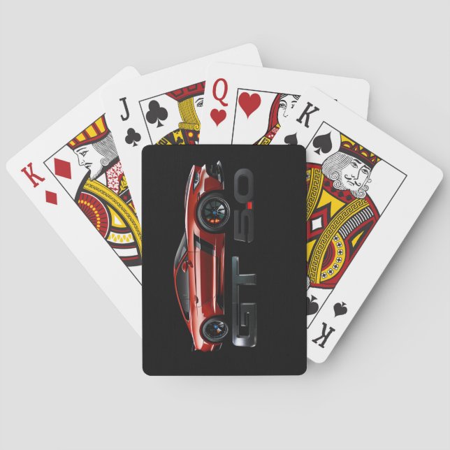 Jeu De Cartes Rouge Mustang Jouer des cartes (dos)