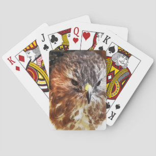 JEU DE CARTES ROUGE TAILLÉ HAWK