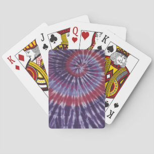 Jeu De Cartes Rouges Tie Dye Bicycle Lecture Cartes