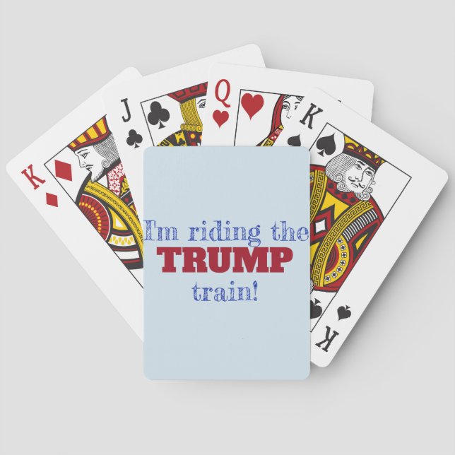 Jeu De Cartes Rouler dans le train TRUMP ! (dos)
