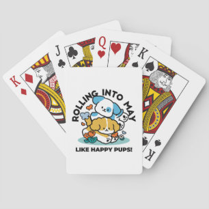 Jeu De Cartes Rouler En Mai Comme De Joyeux Pups - Mignonne Chie
