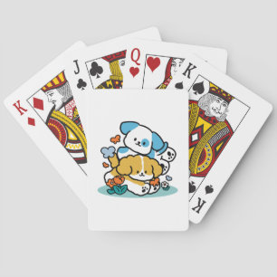 Jeu De Cartes Rouler En Mai Comme De Joyeux Pups - Mignonne Chie