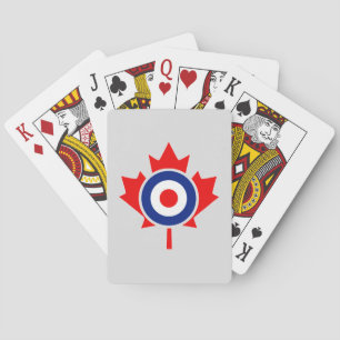 Jeu De Cartes Rounde canadienne de la feuille d'érable Mod CANAD