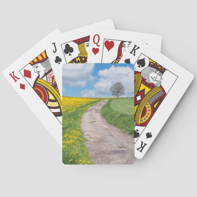 Jeu De Cartes Route de terre et arbre (dos)