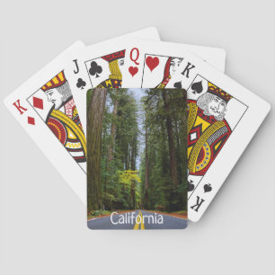 Jeu De Cartes Route directe à travers la forêt de séquoias