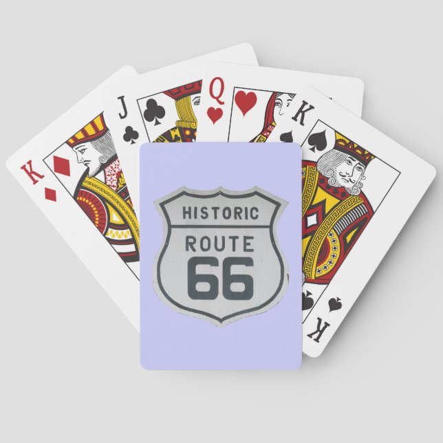 Jeu De Cartes Route HIstoric 66 - Panneau Lecture Cartes (dos)