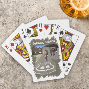 Jeu De Cartes Route Historique 66 Oatman Arizona Burros Rue