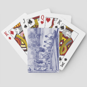 Jeu De Cartes Rowers d'équipage vintages en bateau à quai