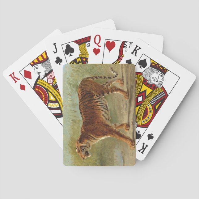 Jeu De Cartes Royal Tiger Marching (par Rosa Bonheur) (dos)