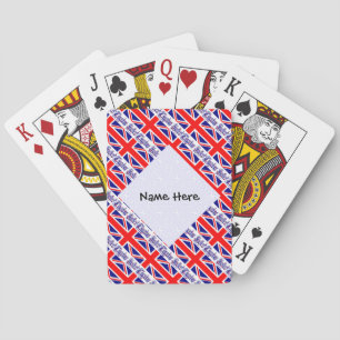 Jeu De Cartes Royaume-Uni et drapeau du Royaume-Uni personnalisé