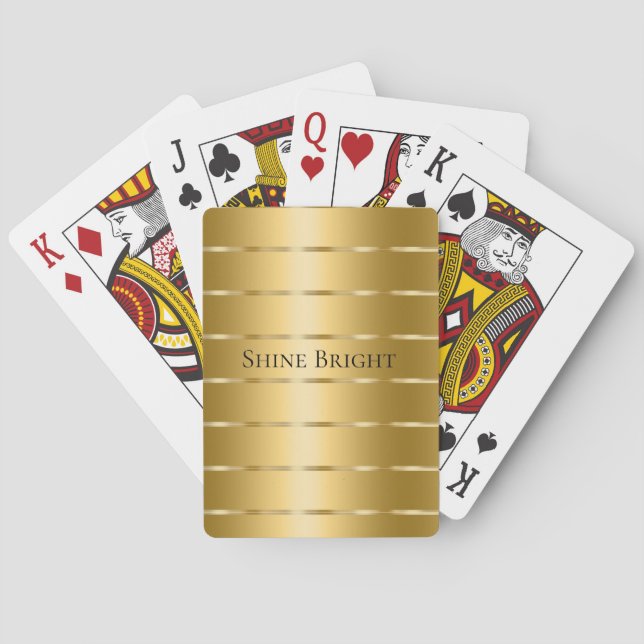 Jeu De Cartes Ruban Glam Gold (dos)