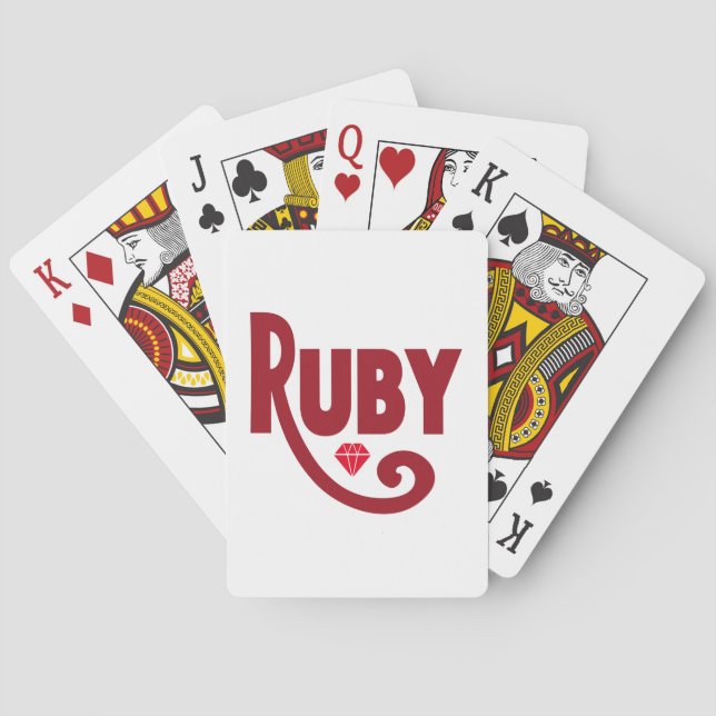 Jeu De Cartes Ruby (dos)