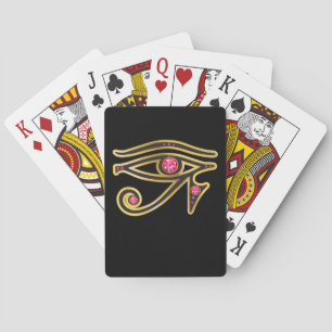 Jeu De Cartes Ruby OEil de Ra dans Gold Playing Cartes