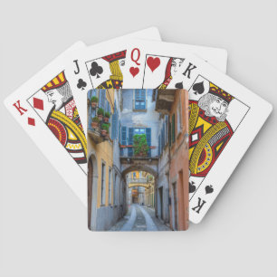 Jeu De Cartes Rue de la ville étroite, Italie