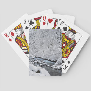 Jeu De Cartes Ruisseau blanc enneigé pittoresque, Oregon