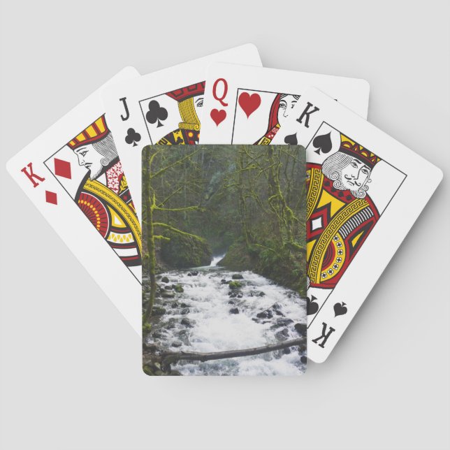 Jeu De Cartes Ruissellement de Bridal Veil Falls, OR (dos)