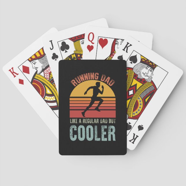Jeu De Cartes Running Dad Fathers Day Gift Marathon Runner Dad (dos)