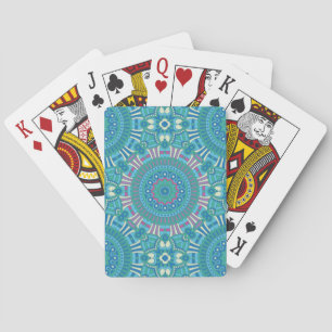 Jeu De Cartes Russe Bohème géométrique Mandala bleu pourpre