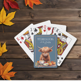 Jeu De Cartes Russe Highland Cow Friendsgiving