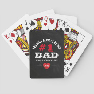 Jeu De Cartes Rustique #1 PAPA Fête des Pères