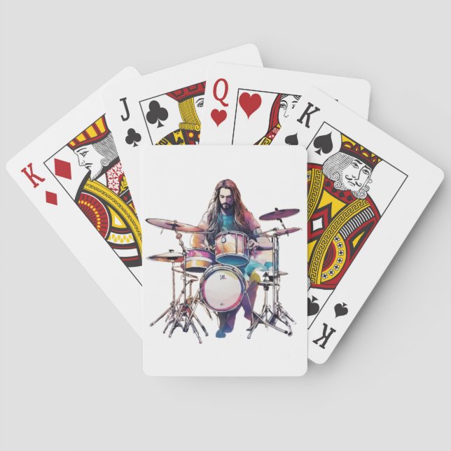 Jeu De Cartes Rythme en mouvement : Drummer Performance Poste (dos)