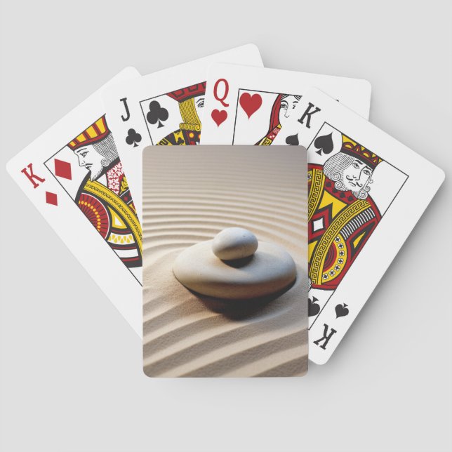 Jeu De Cartes Sable De Galets Nature Tranquille (dos)