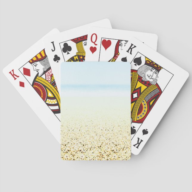 Jeu De Cartes Sable et mer Calme Côté (dos)
