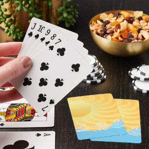Jeu De Cartes Sable Jaune Et Océan