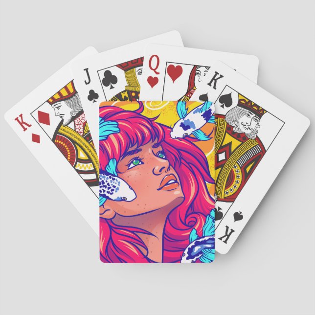 Jeu De Cartes sac fourre-tout "Ses Vagues" (dos)