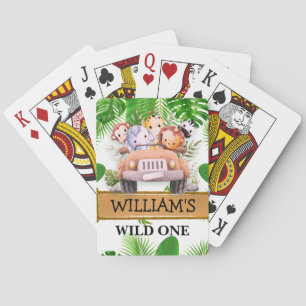 Jeu De Cartes Safari Animaux Wild One JUNGLE Anniversaire
