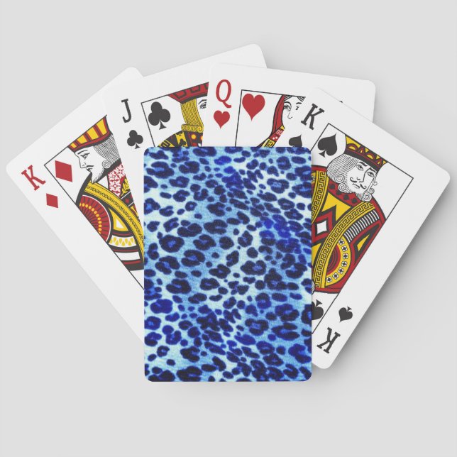 Jeu De Cartes Safari bleu Art (dos)